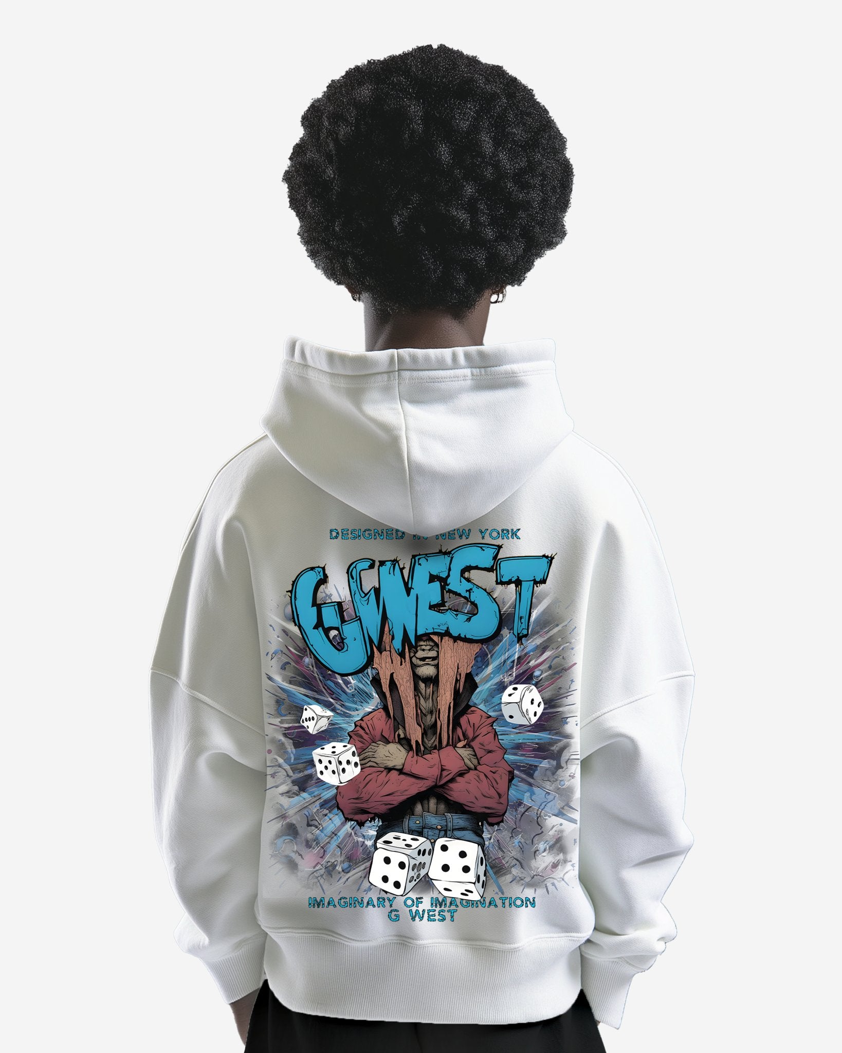 G WEST IMAGINE OF IMAGINATION OVERSIZE HOODIE - G West