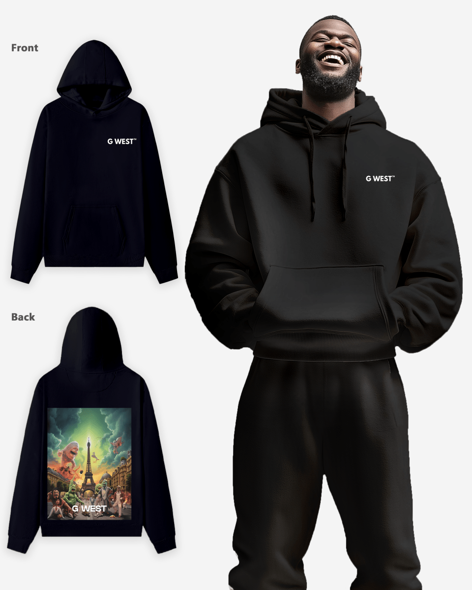 G West In Paris Heavy Premium Oversize Hoodie - G West