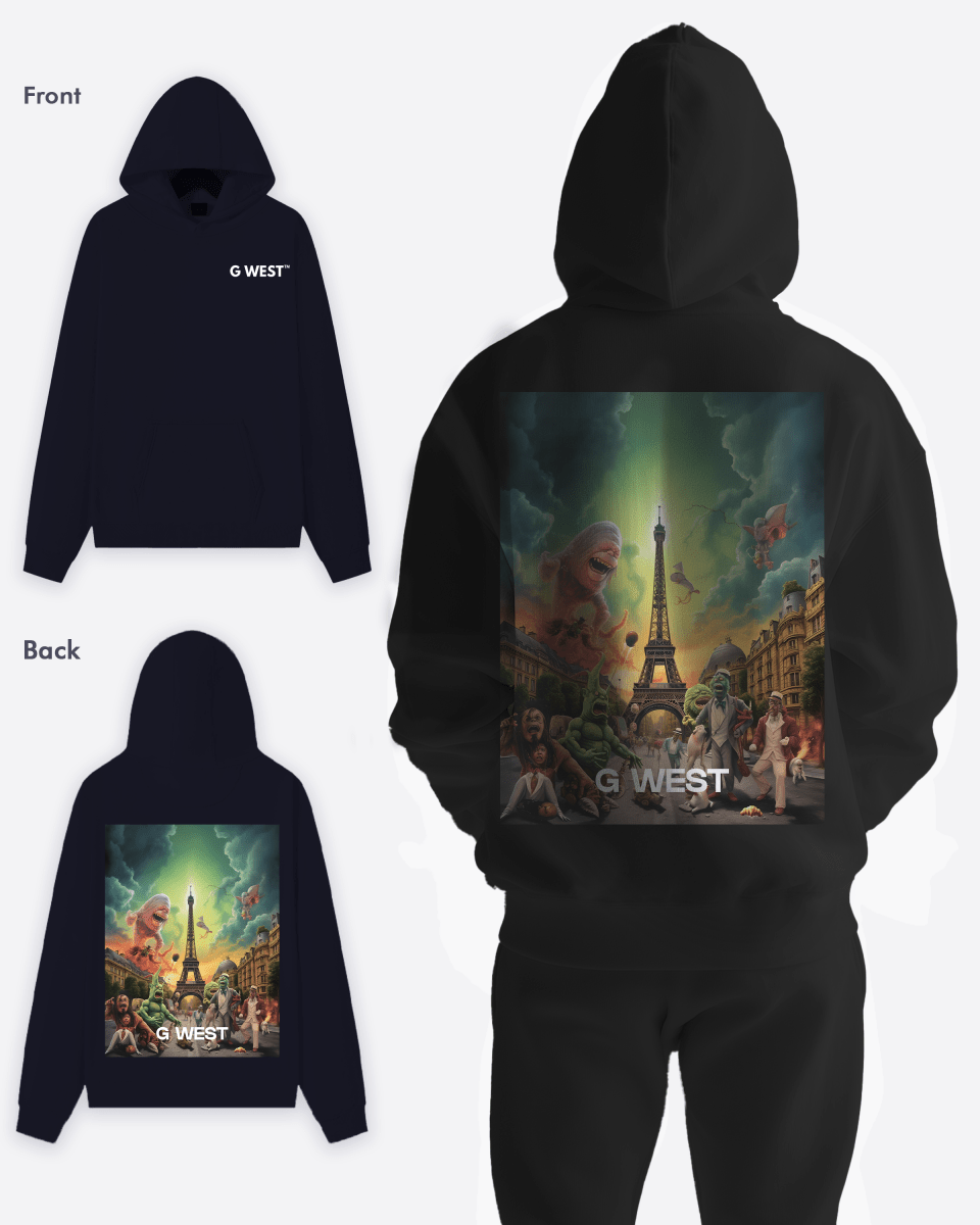 G West In Paris Heavy Premium Oversize Hoodie - G West