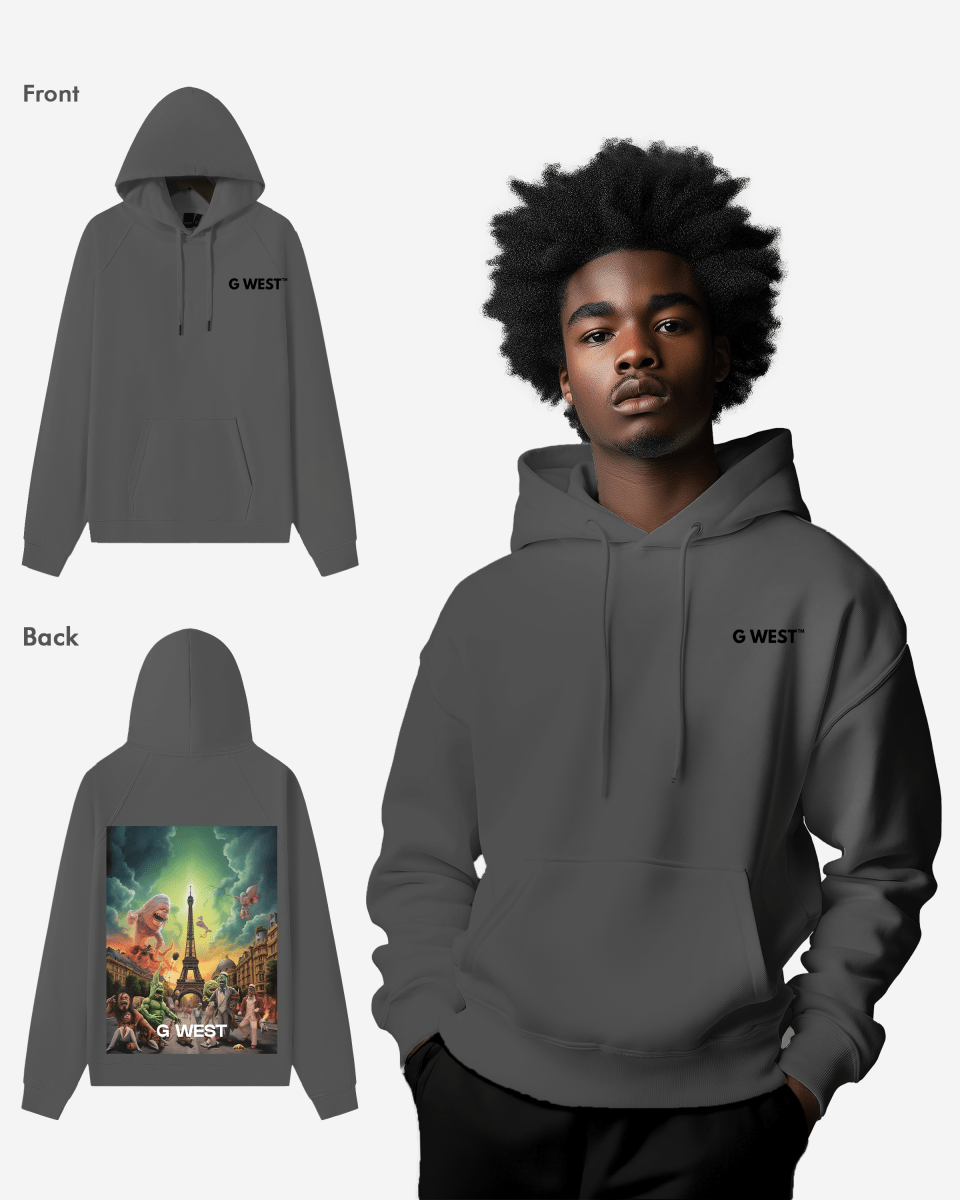 G West In Paris Heavy Premium Oversize Hoodie - G West