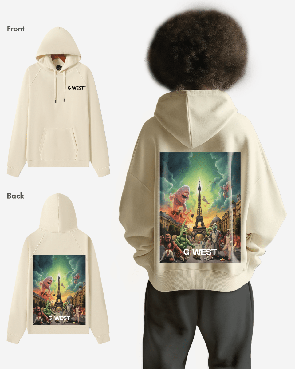 G West In Paris Heavy Premium Oversize Hoodie - G West