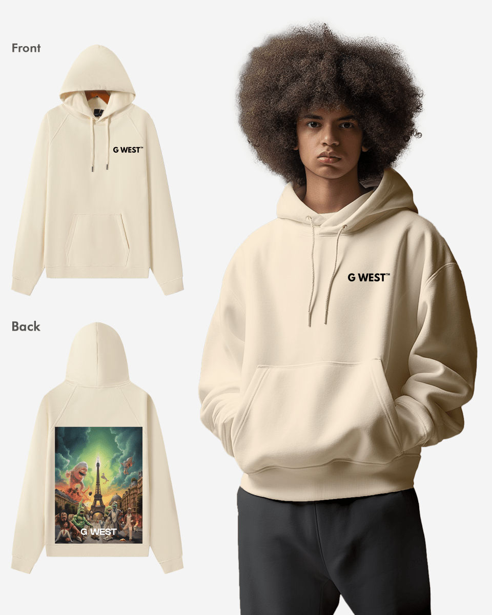 G West In Paris Heavy Premium Oversize Hoodie - G West