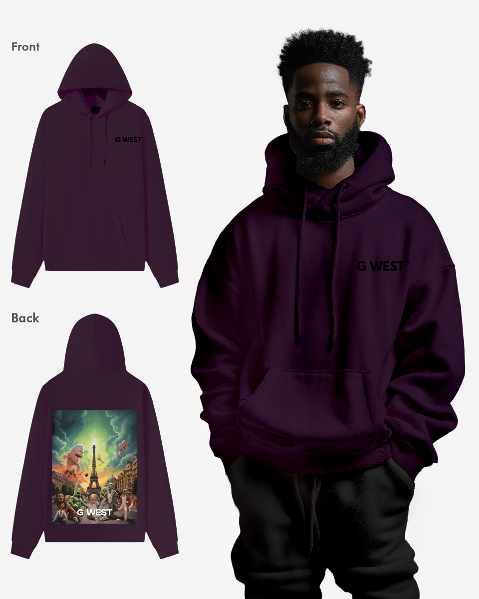 G West In Paris Heavy Premium Oversize Hoodie - G West