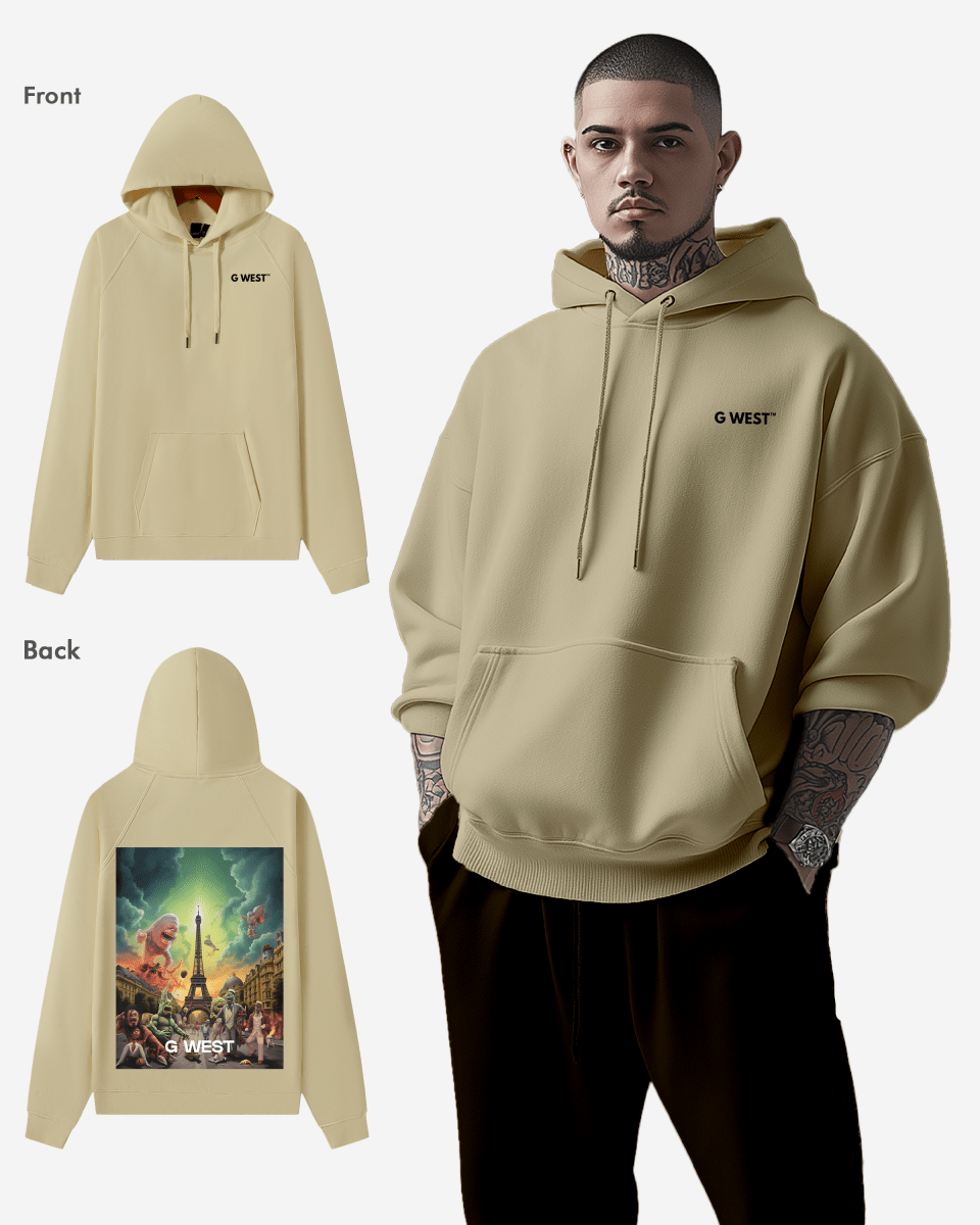 G West In Paris Heavy Premium Oversize Hoodie - G West