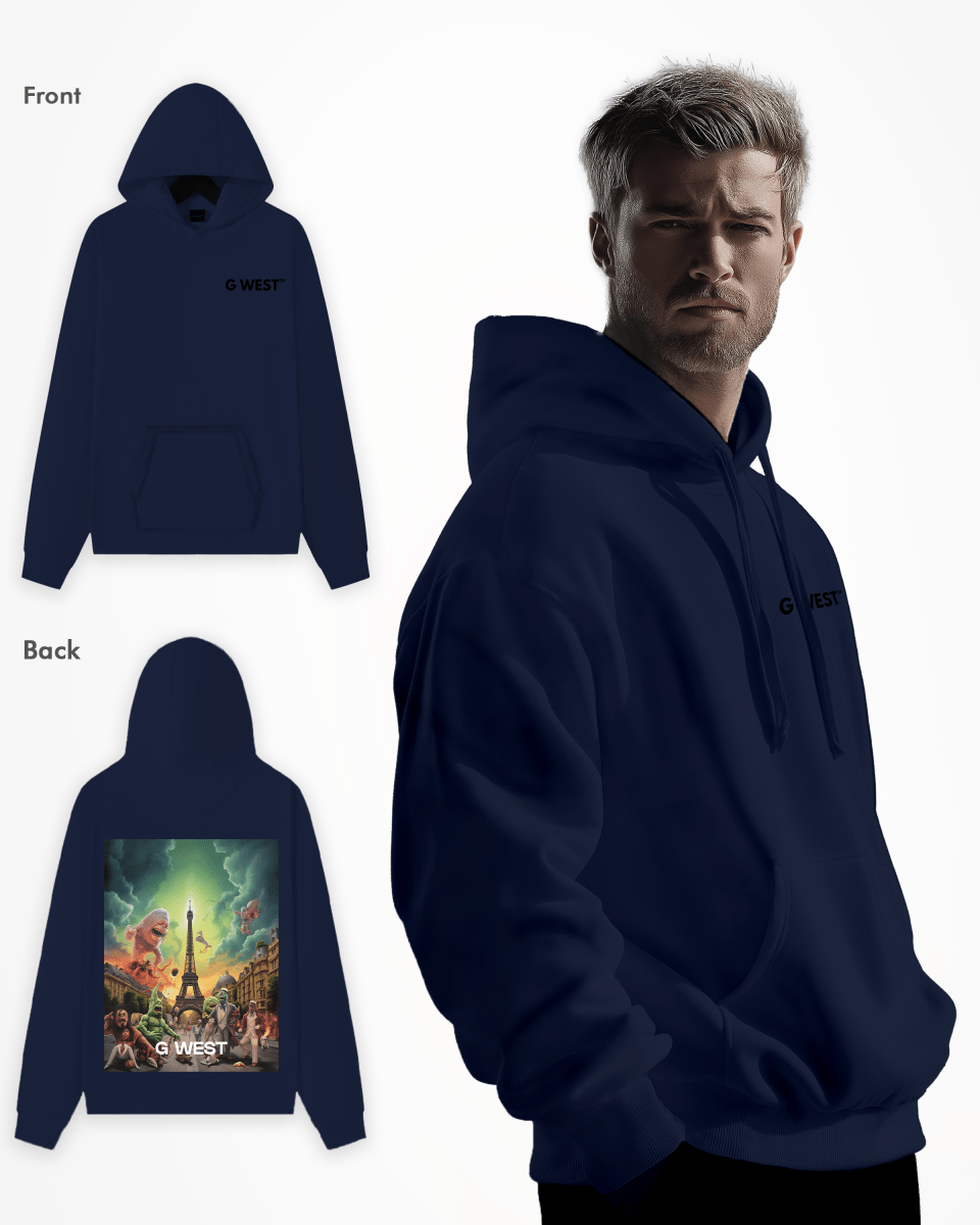 G West In Paris Heavy Premium Oversize Hoodie - G West