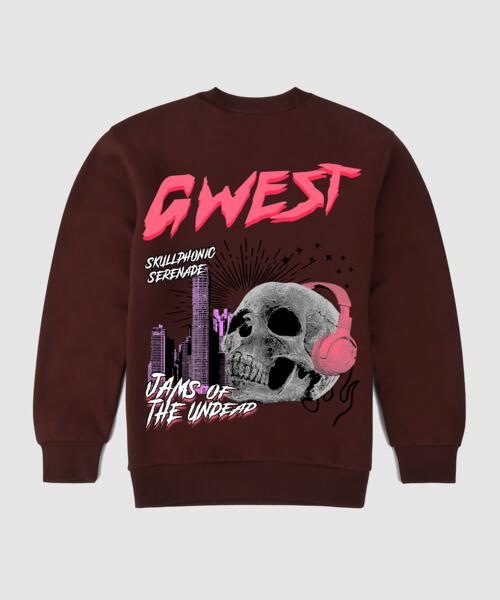 G WEST JAMS OF THE UNDEAD CREWNECK : GWPCRWL9030 - 1 COLORS - G West