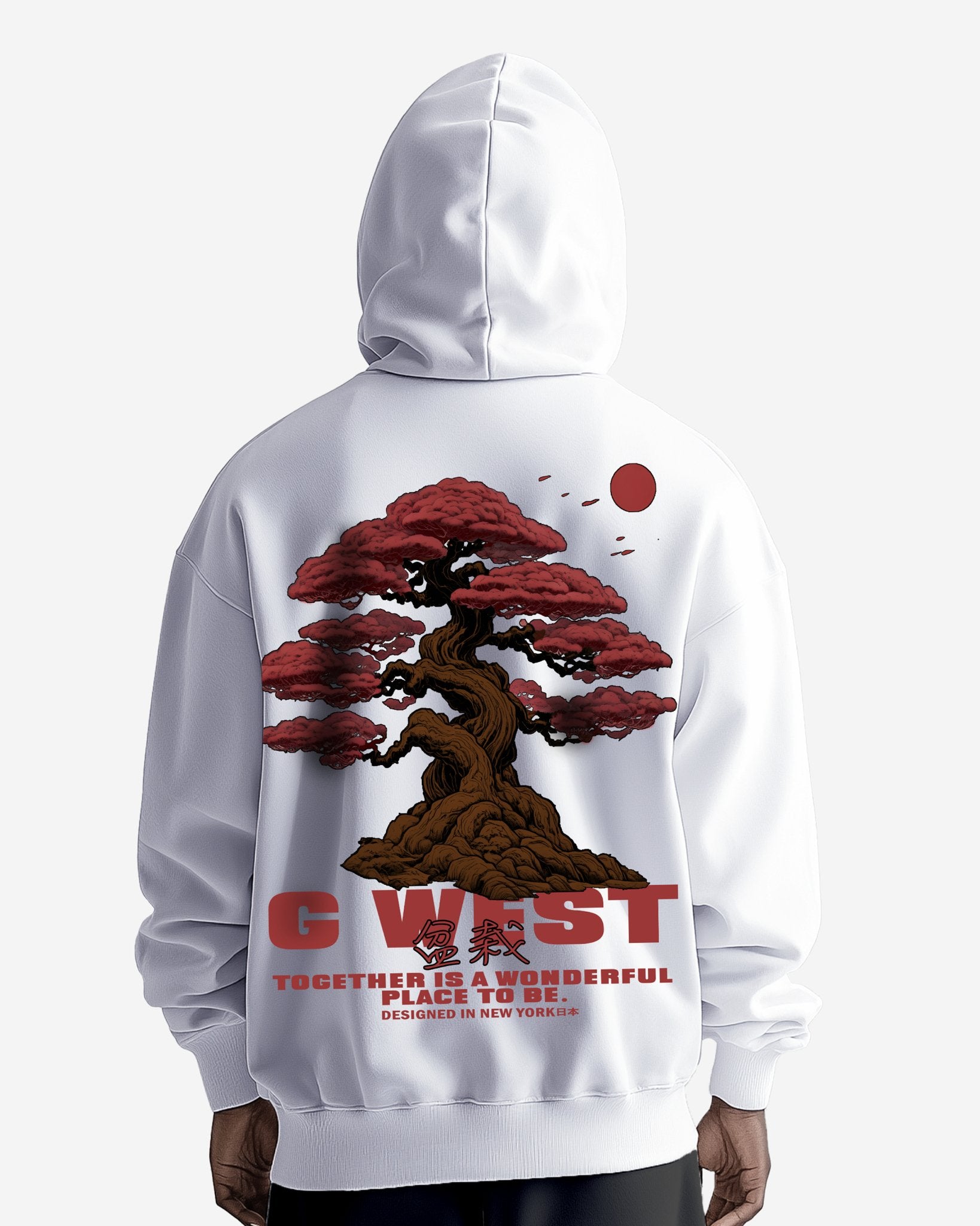 G WEST JAPAN TREE OVERSIZE HOODIE - G West