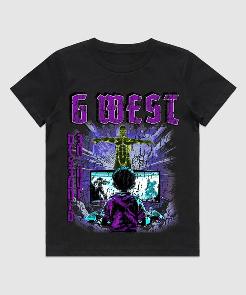 G WEST KIDS GAME OF G PURPLE TEE - DTPBASTY9071 - G West