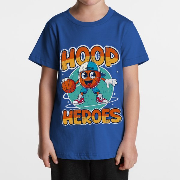 G WEST KIDS HOOP HEROES TEE - DTPBASTY9072 - G West