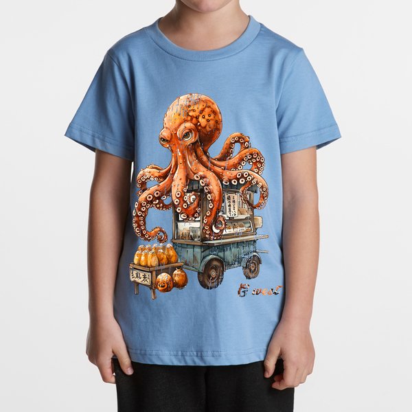 G WEST KIDS OCTOPUS CART Tee - DTPBASTY9068 - G West