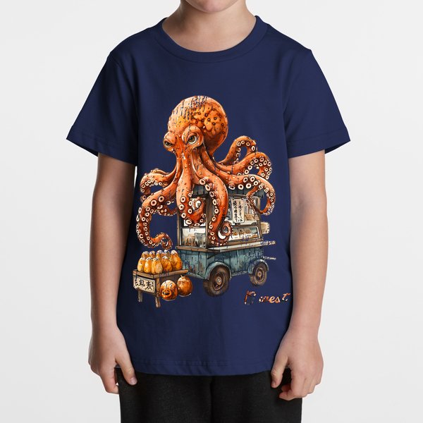 G WEST KIDS OCTOPUS CART Tee - DTPBASTY9068 - G West