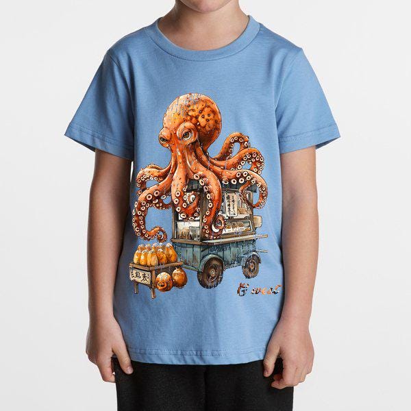 G West Kids Octopus Cart Tee - Dtpbasty9068 - G West