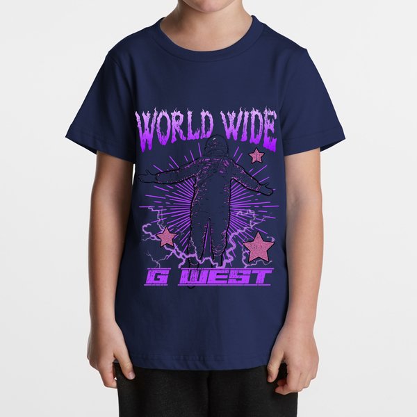 G WEST KIDS OLYMPIC WORLD WIDE STAR TEE - DTPBASTY9021 - G West