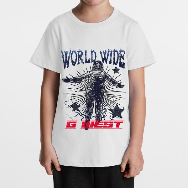 G WEST KIDS OLYMPIC WORLD WIDE STAR TEE - DTPBASTY9021 - G West