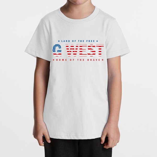 G WEST KIDS USA FLAG TEE - DTPBASTY9065 - G West