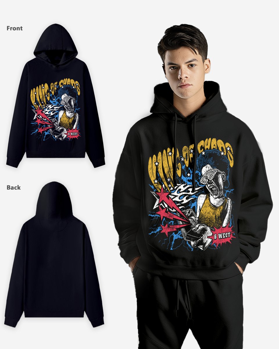 G WEST KING OF CHAOS OVERSIZE HOODIE - G West