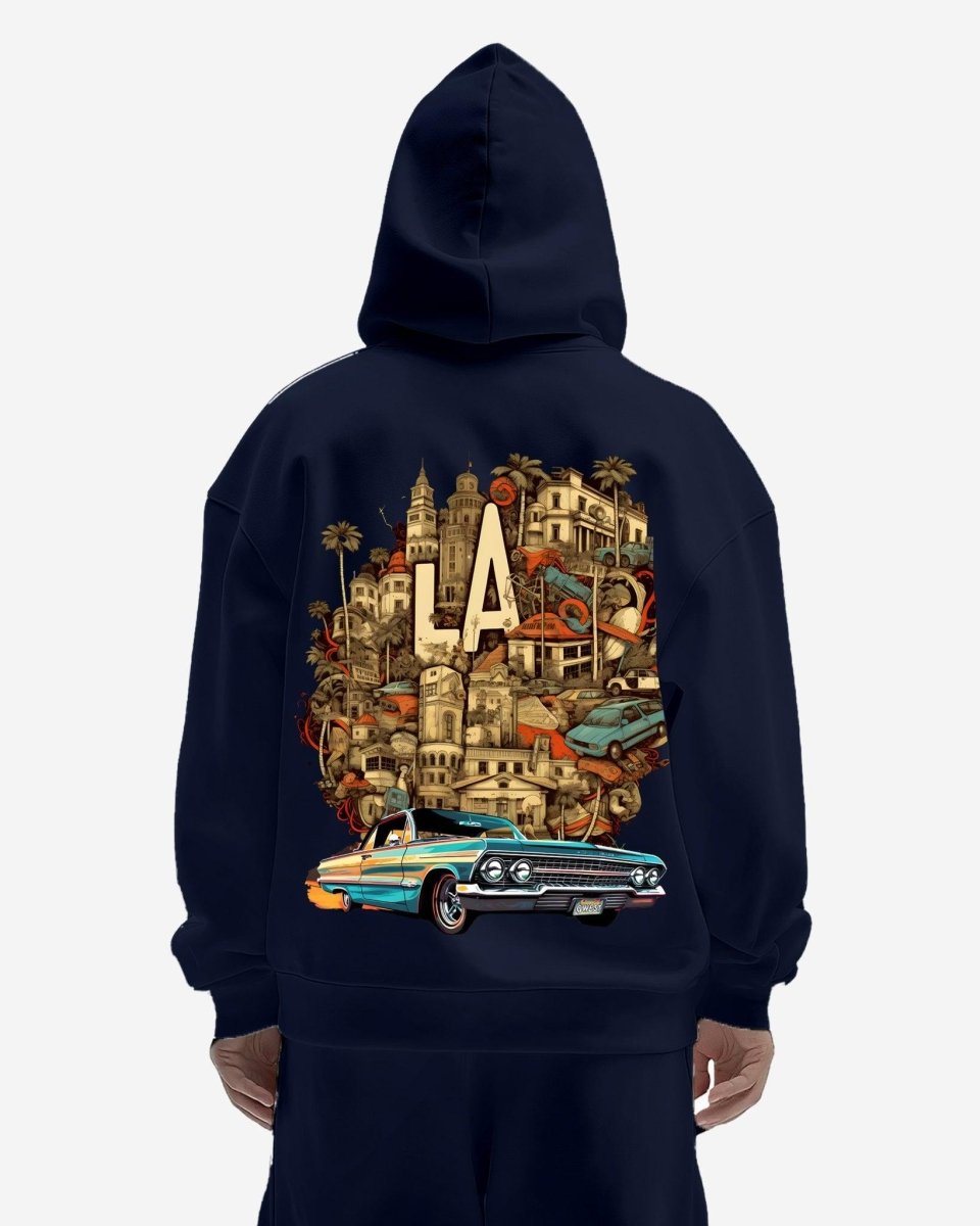 G West La Culture Black Heavy Premium Oversize Hoodie - G West