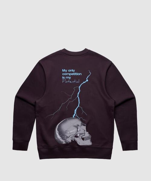 G West Lighting Skull Heavy Premium Crewneck - 6 Colors - G West