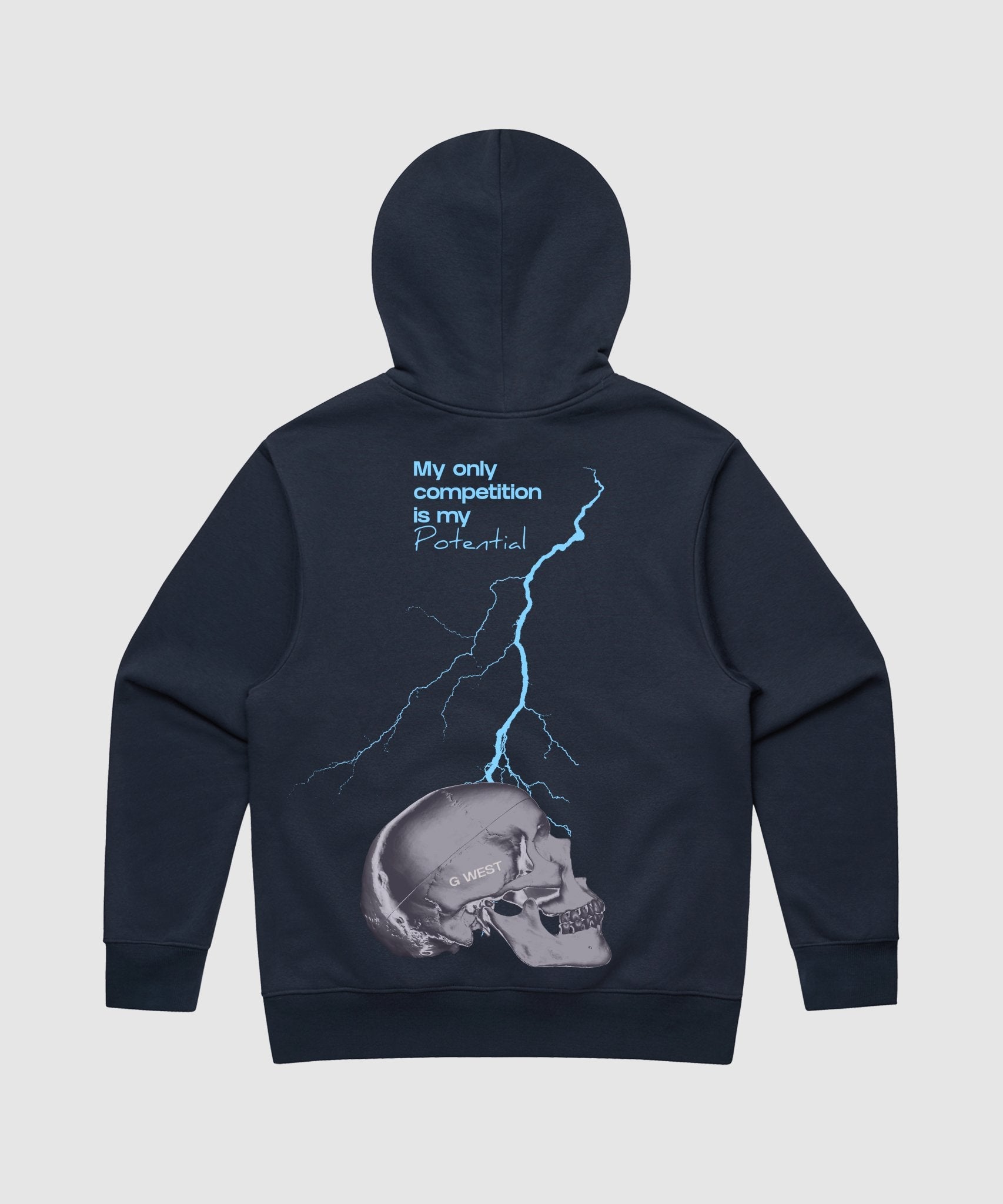 G WEST LIGHTING SKULL HEAVY PREMIUM HOODIE - 6 COLORS - G West