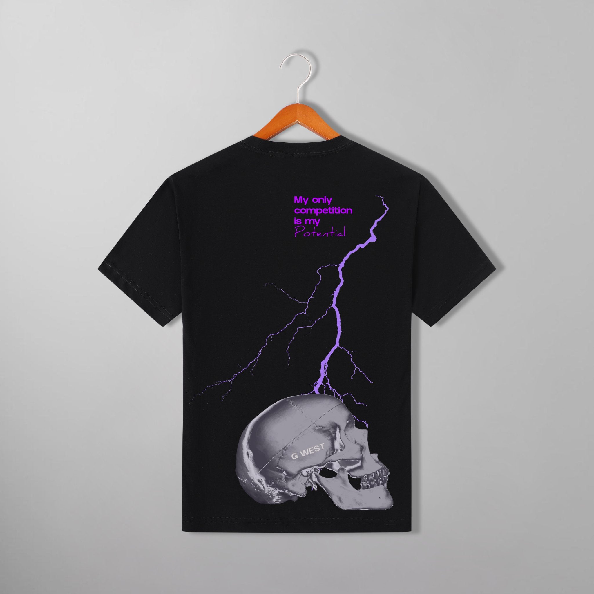 G WEST LIGHTING SKULL TEE - G West