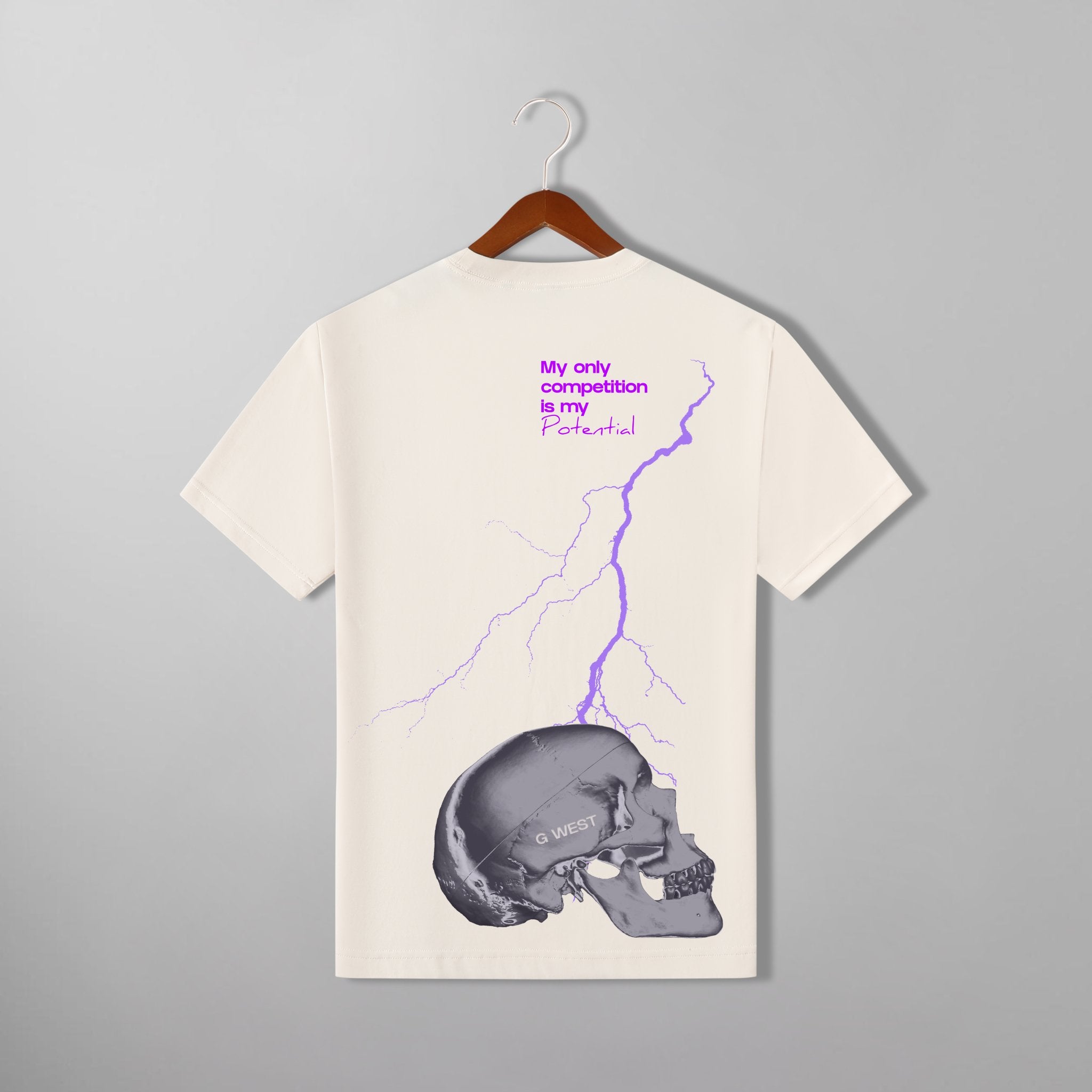 G WEST LIGHTING SKULL TEE - G West