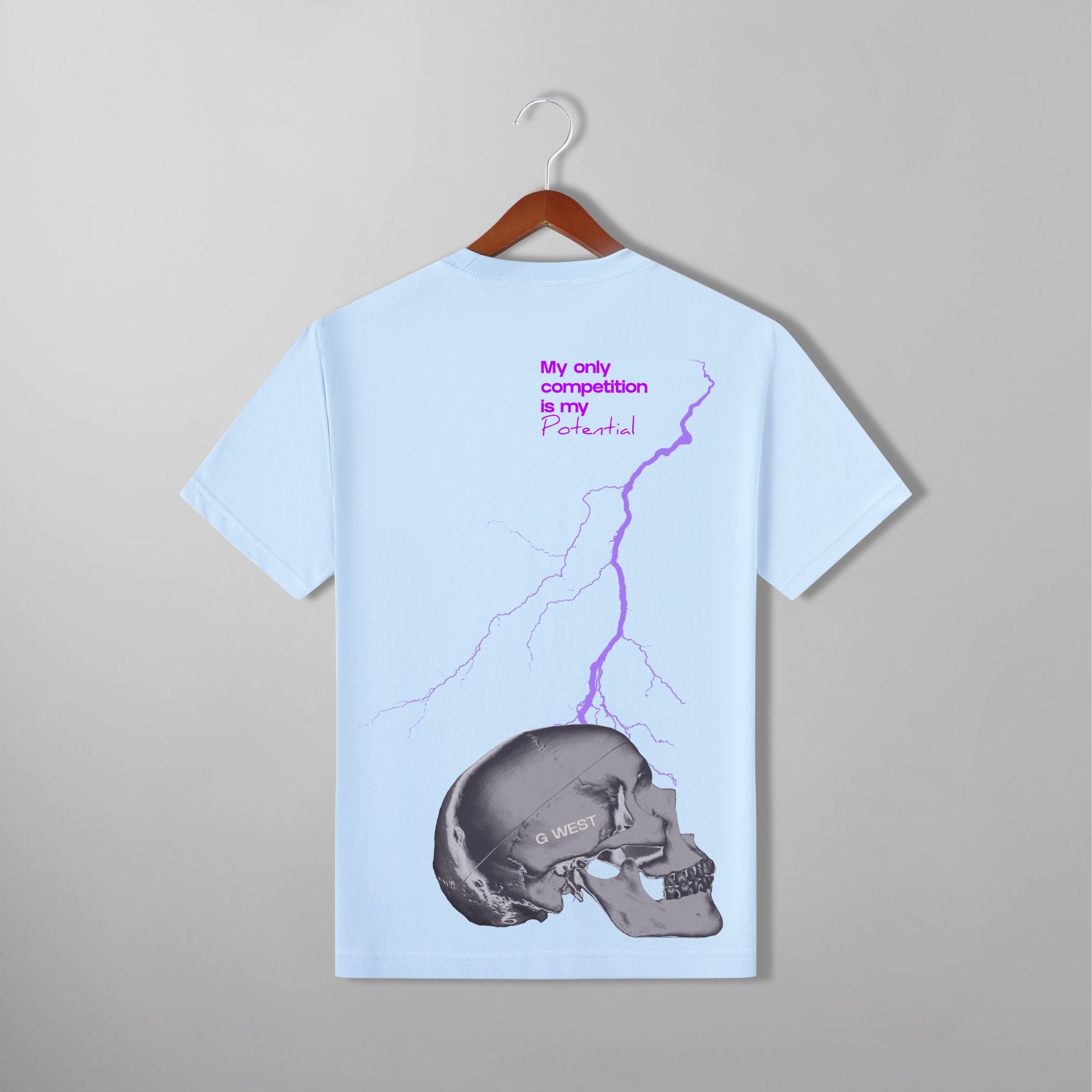 G WEST LIGHTING SKULL TEE - G West