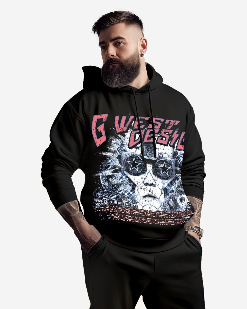 G West Mens Chasing Dreams Oversize Hoodie - G West