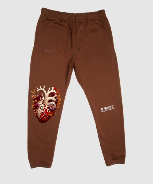 G WEST MENS FLOWER HEART JOGGER : GWPLFJO7001 - 4 COLORS - G West