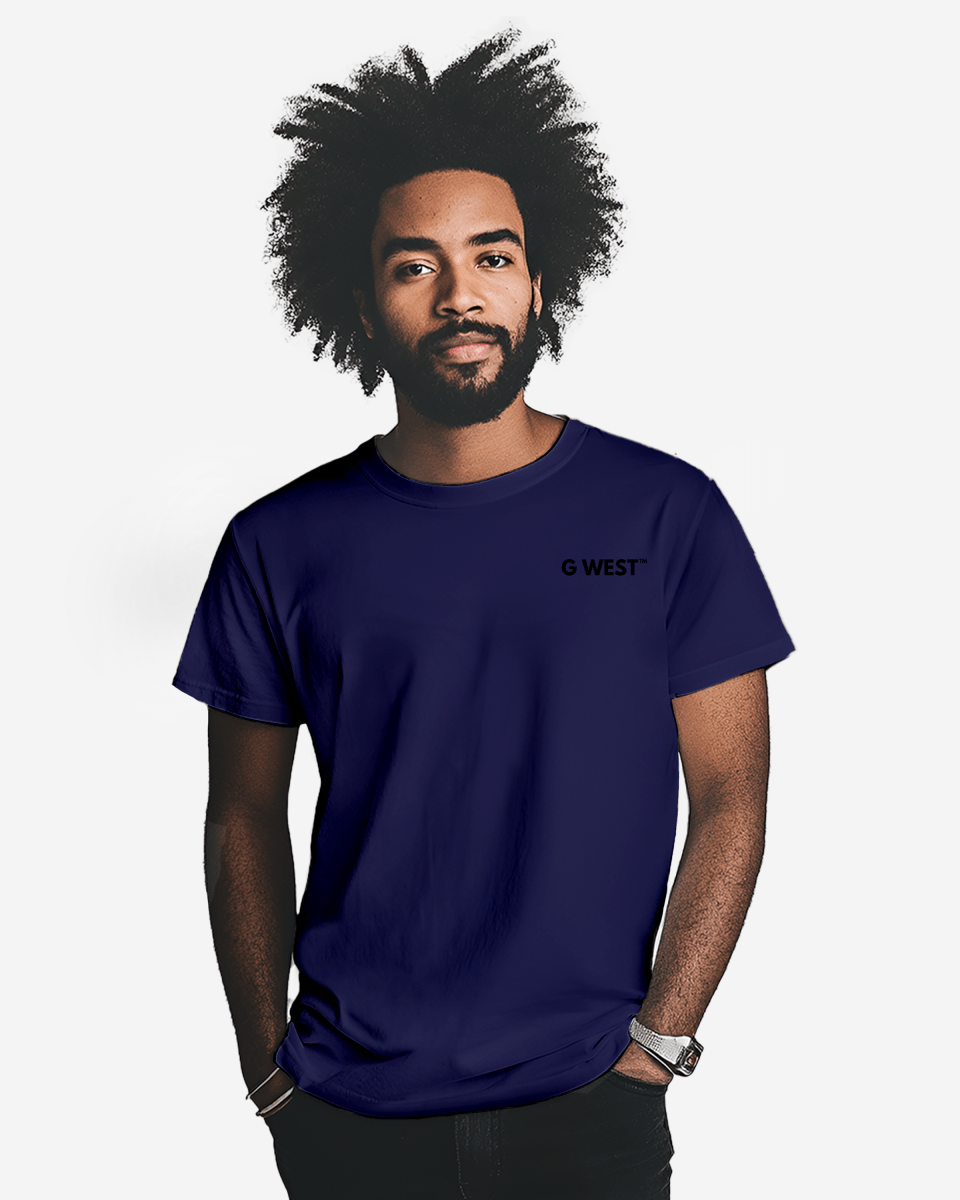 G WEST MENS SOLID CREW NECK TEE - 12 COLORS - G West