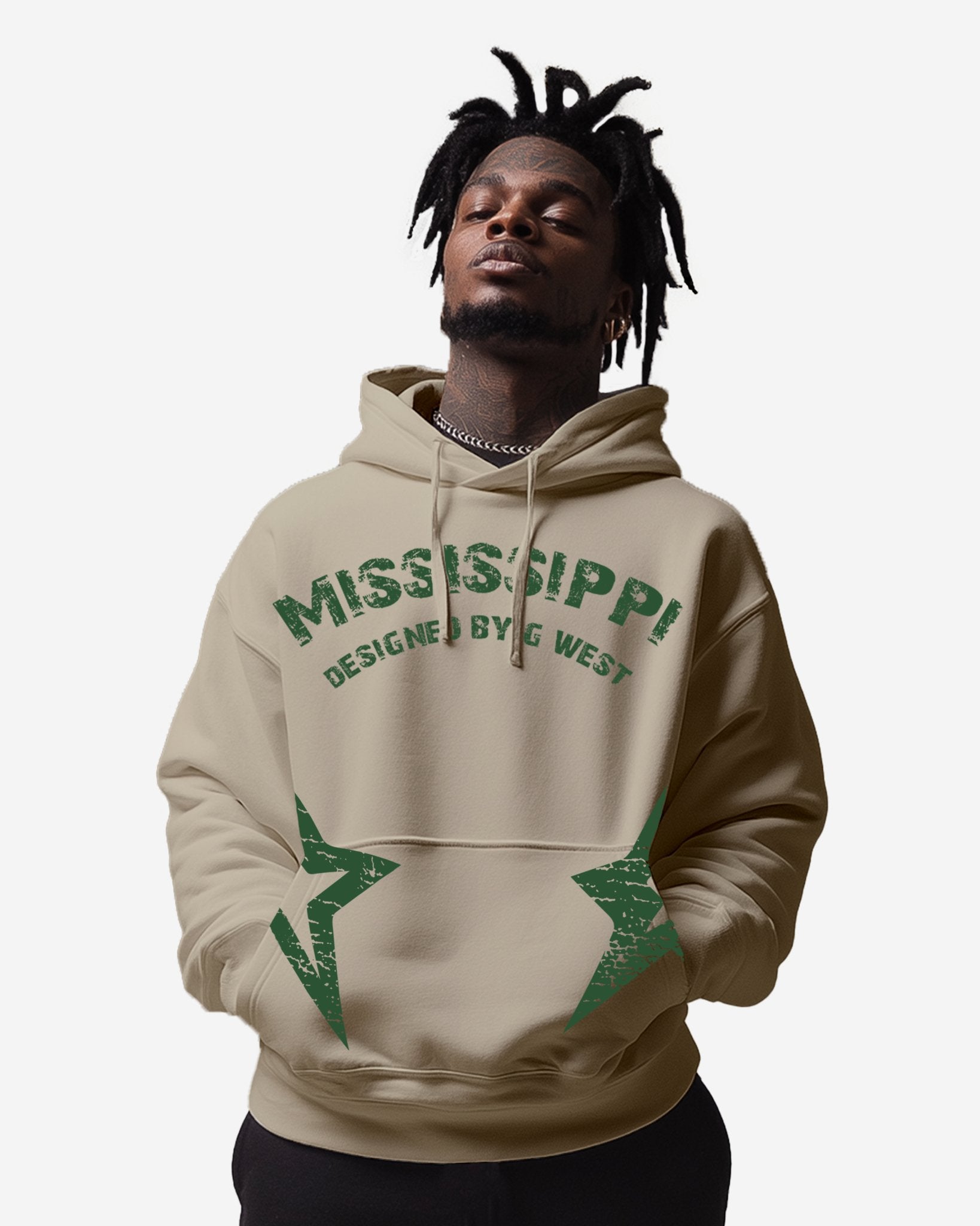 G WEST MISSISSIPPI TAN HOODIE - G West