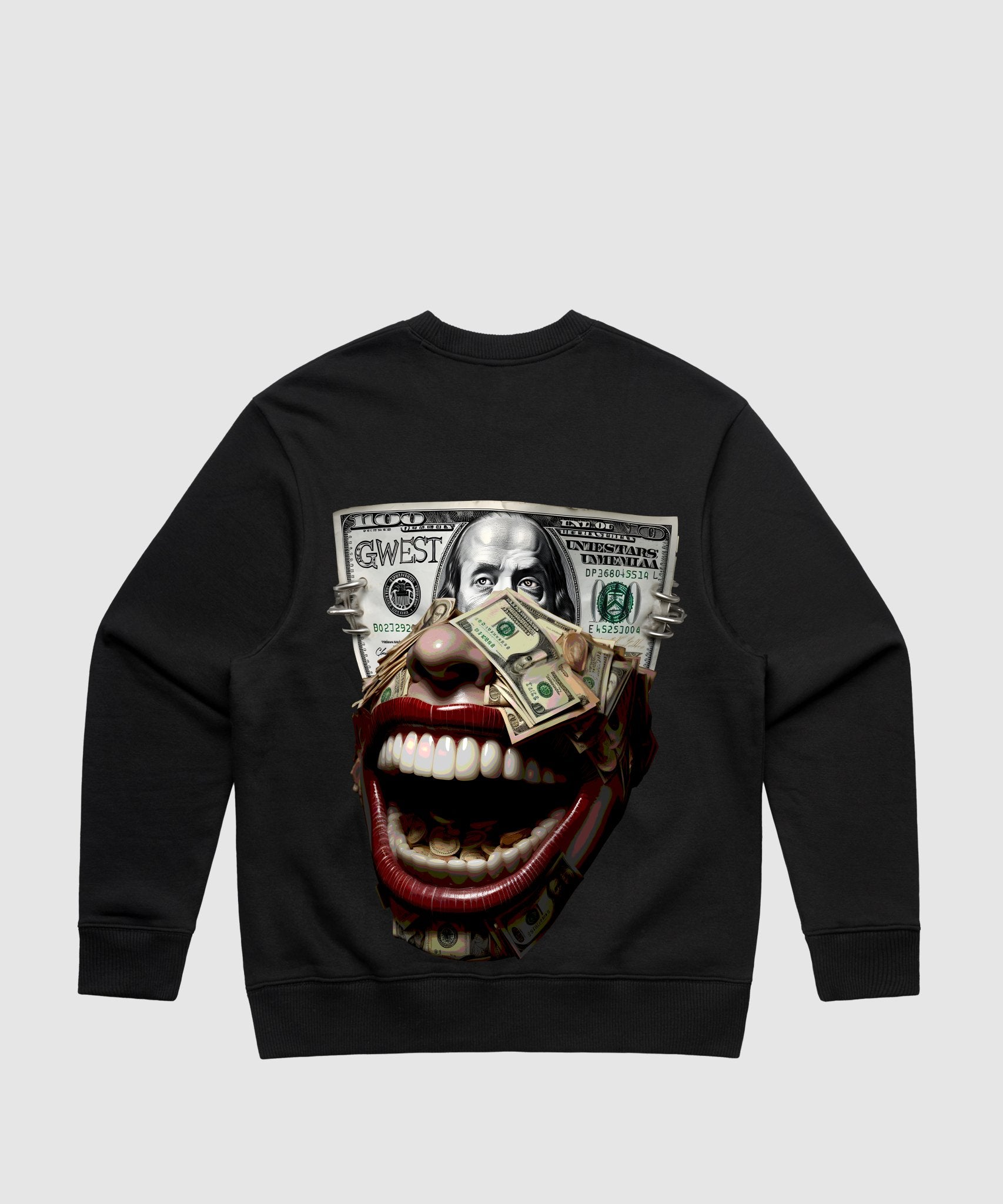 G WEST MONEY MOUTH HEAVY PREMIUM CREWNECK - 6 COLORS - G West