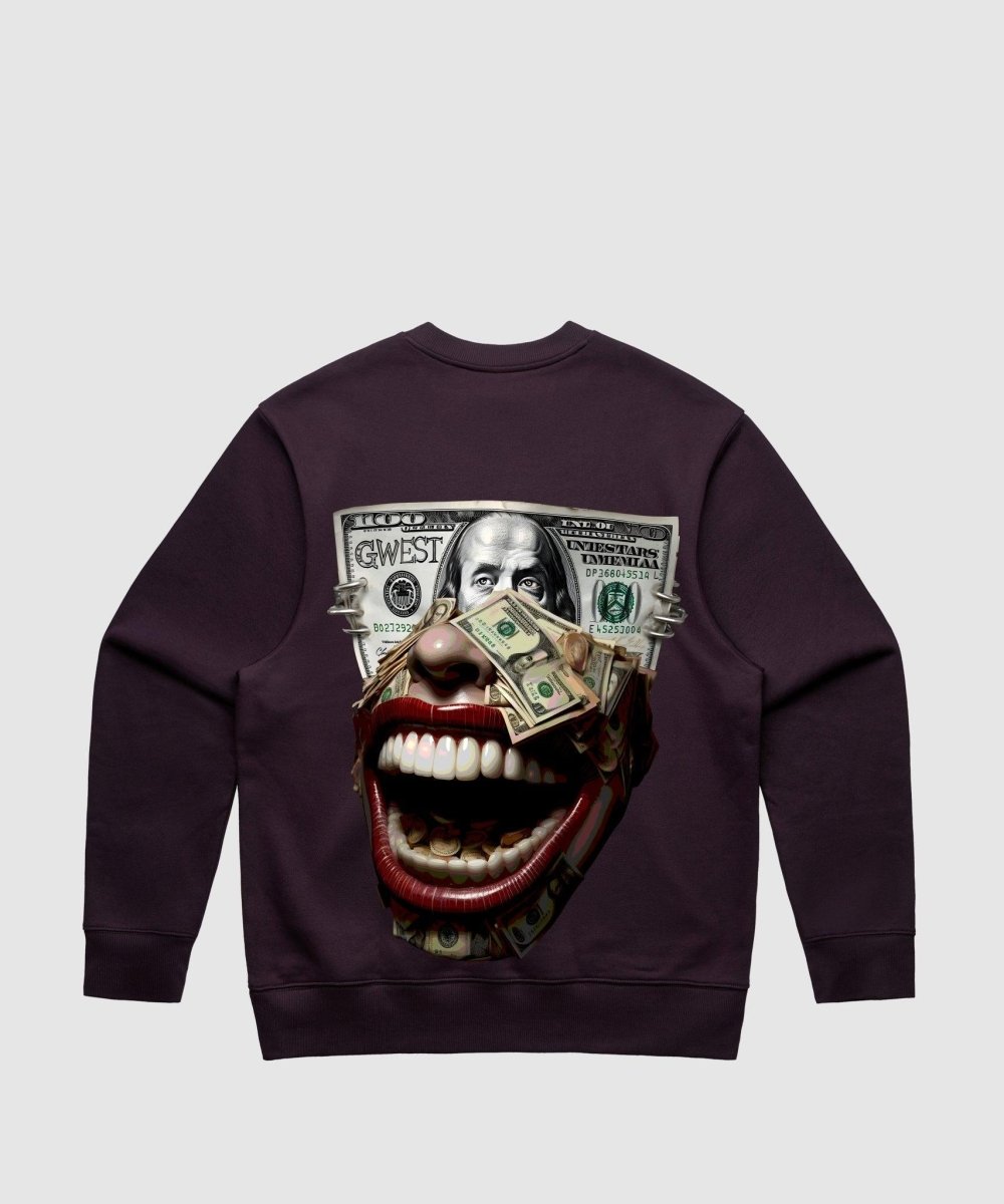 G West Money Mouth Heavy Premium Crewneck - 6 Colors - G West