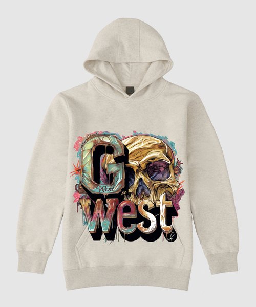 G West Multicolor Skull Hoodie - G West