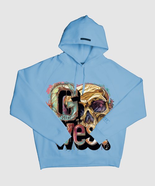 G West Multicolor Skull Hoodie - G West