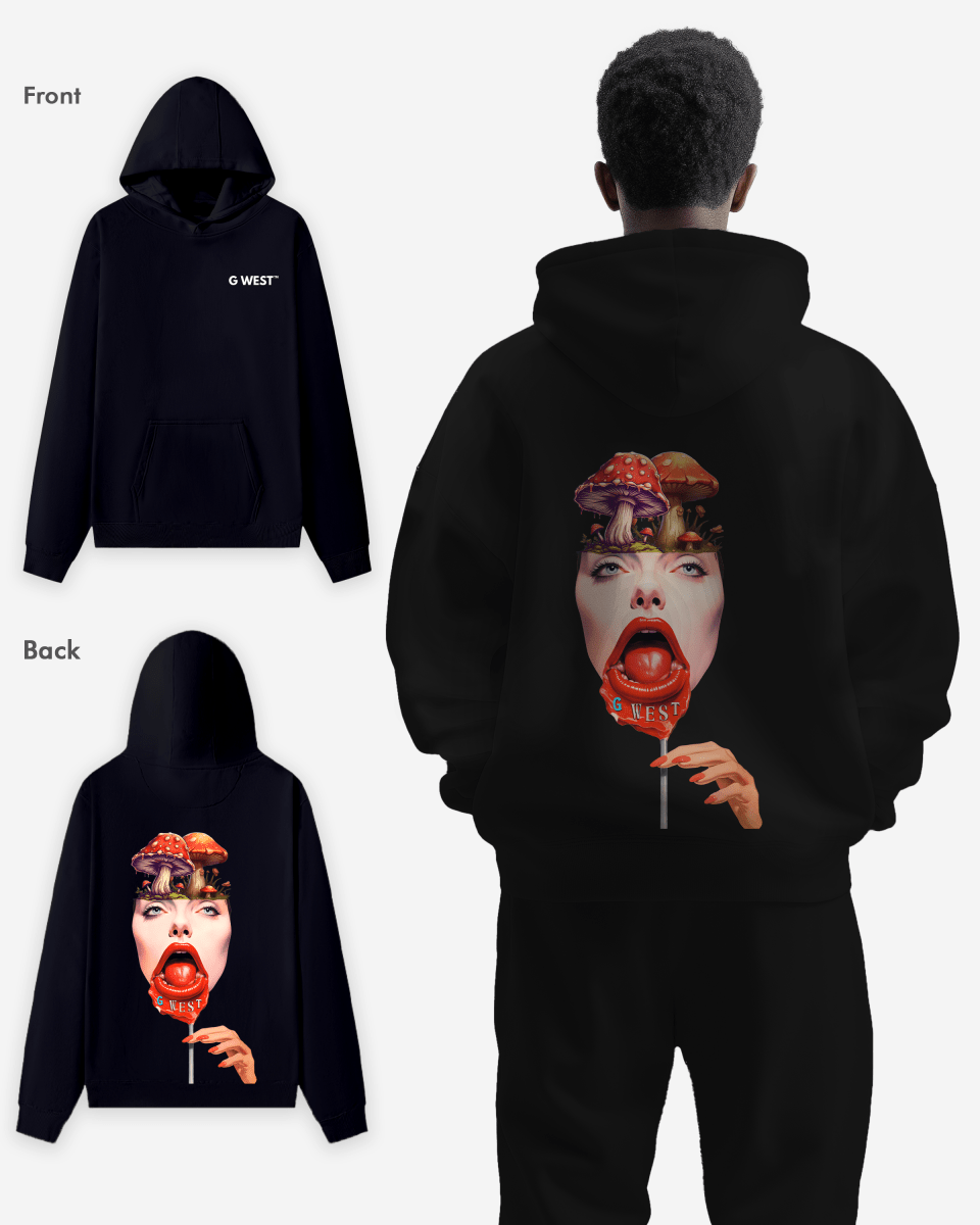 G West Mushroom Lollipop Heavy Premium Hoodie - 6 Colors - G West