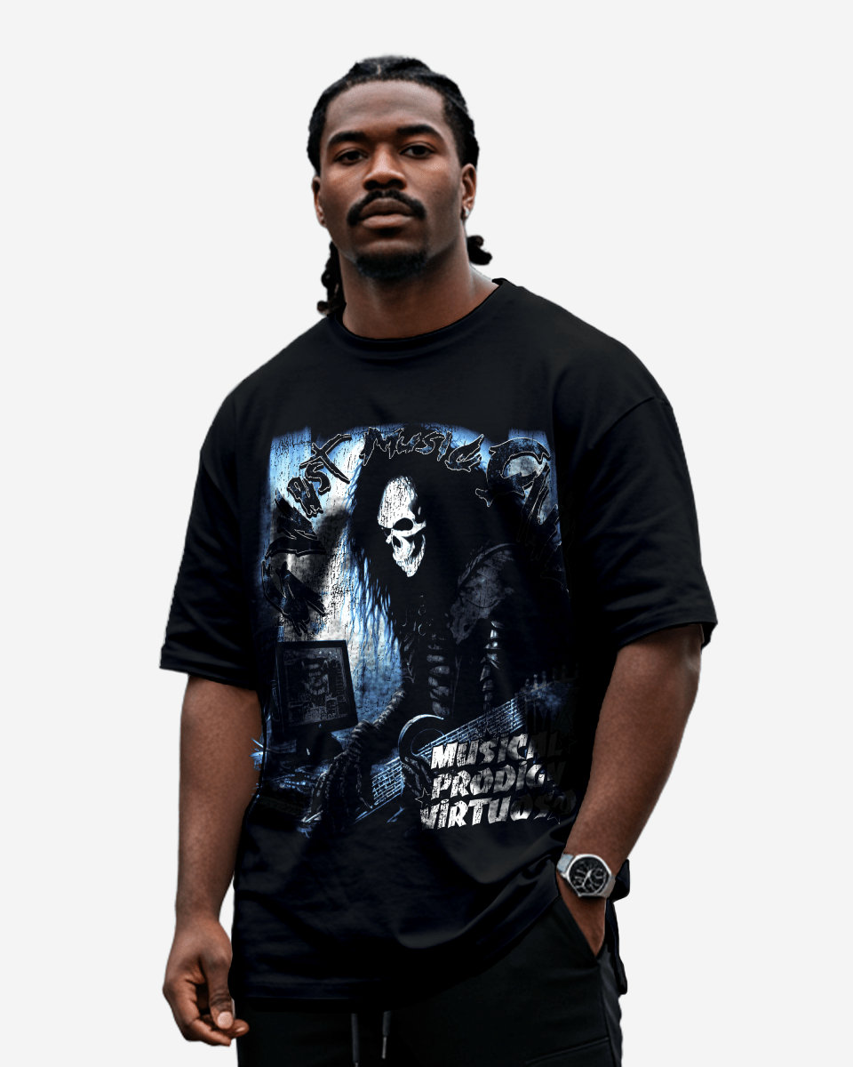 G West Musical Prodigy Virtuoso Black Tee Big and Tall - G West