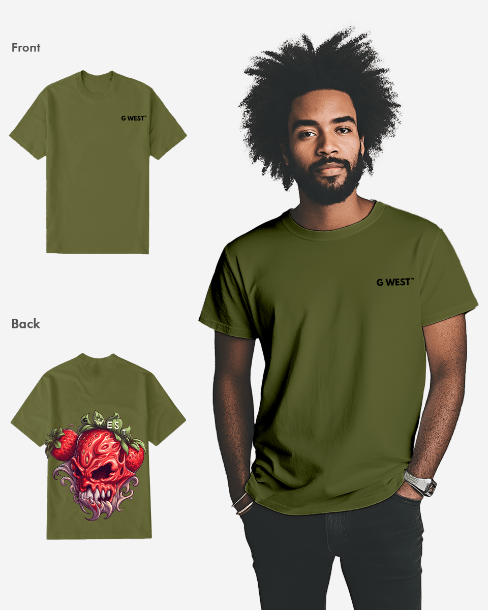 G WEST MUTATED STRAWBERRY T - SHIRT - 12 COLORS - G West