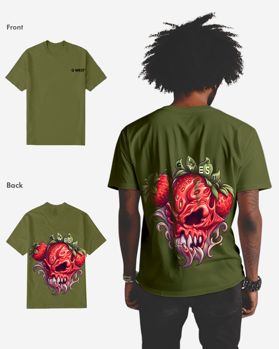 G WEST MUTATED STRAWBERRY T - SHIRT - 12 COLORS - G West