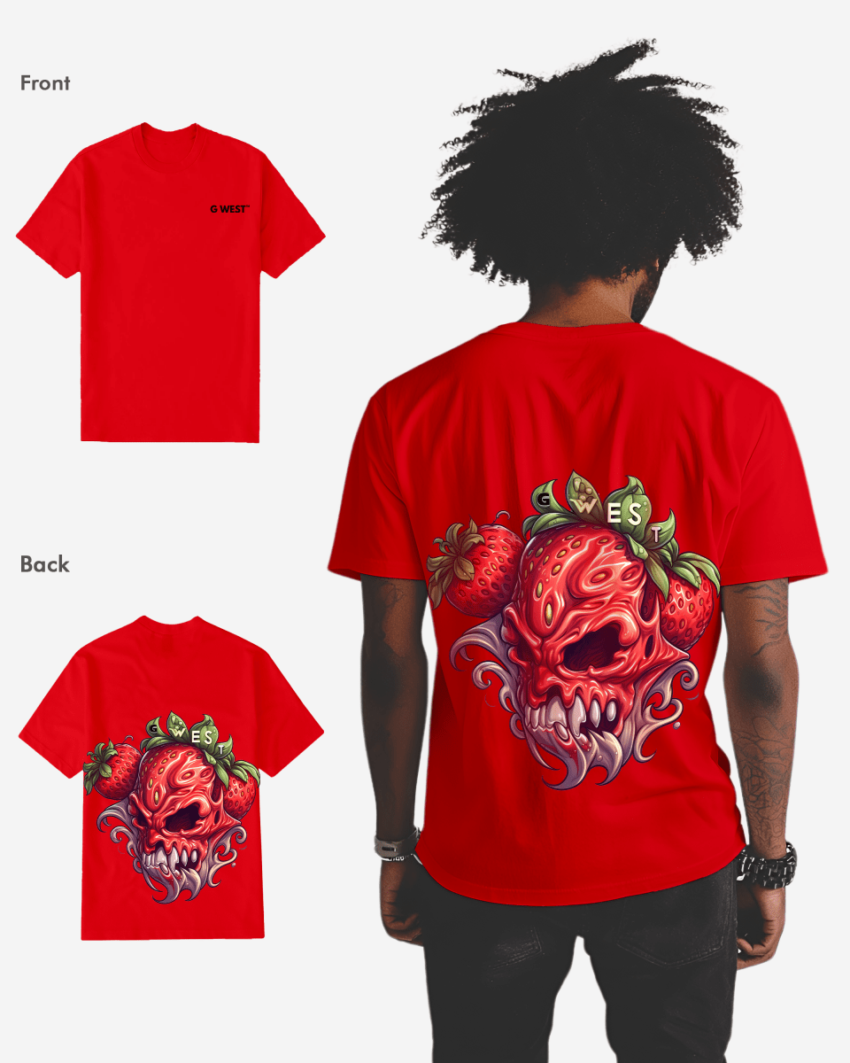 G WEST MUTATED STRAWBERRY T - SHIRT - 12 COLORS - G West