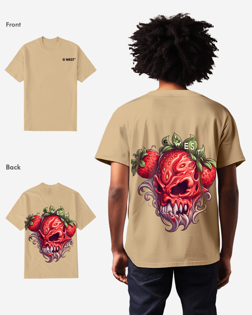 G WEST MUTATED STRAWBERRY T - SHIRT - 12 COLORS - G West