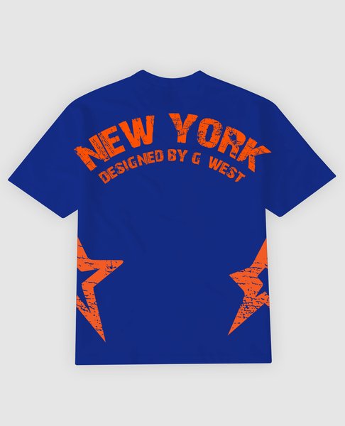 G WEST NEW YORK ARCH LOGO WITH STAR TEE GWDTFL9053 - 2 COLORS - G West