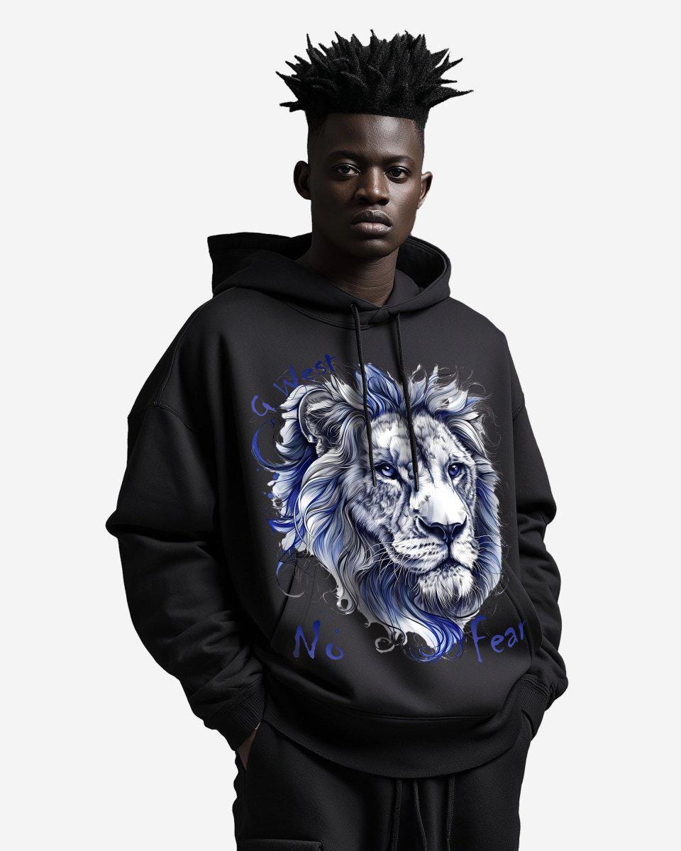 G West No Fear Oversize Hoodie - G West