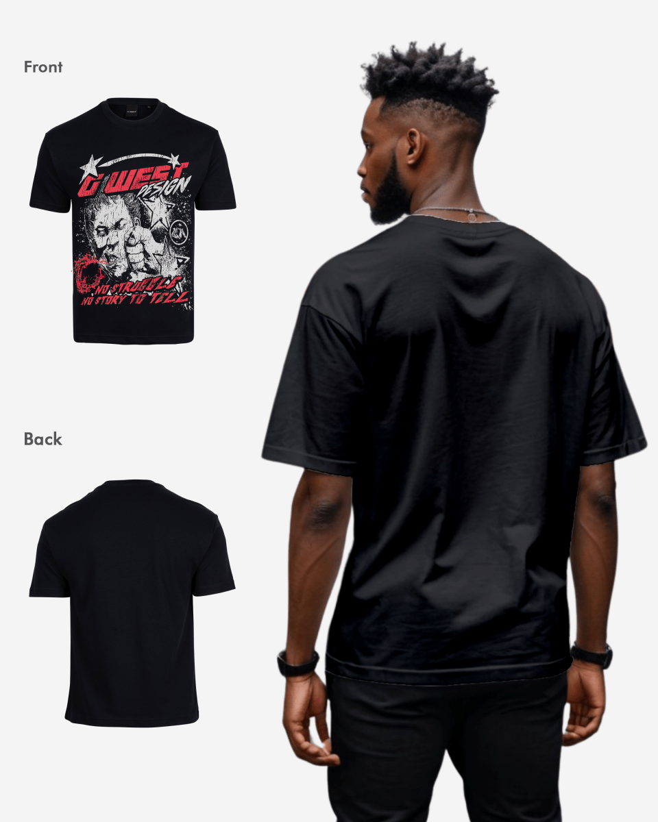 G West No Struggle No Story Oversized Tee - G West