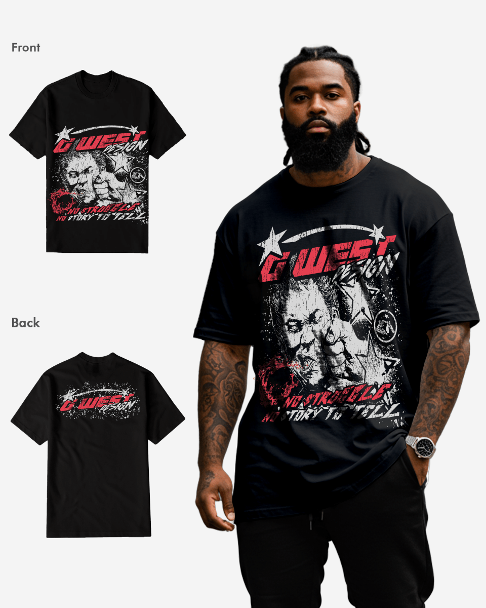 G West No Struggle No Story Tee Big and Tall - G West