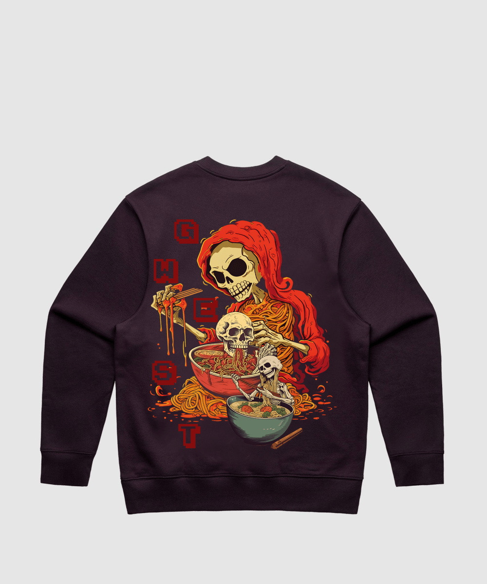 G West Noodle Skeleton Heavy Premium Crewneck - 6 Colors - G West