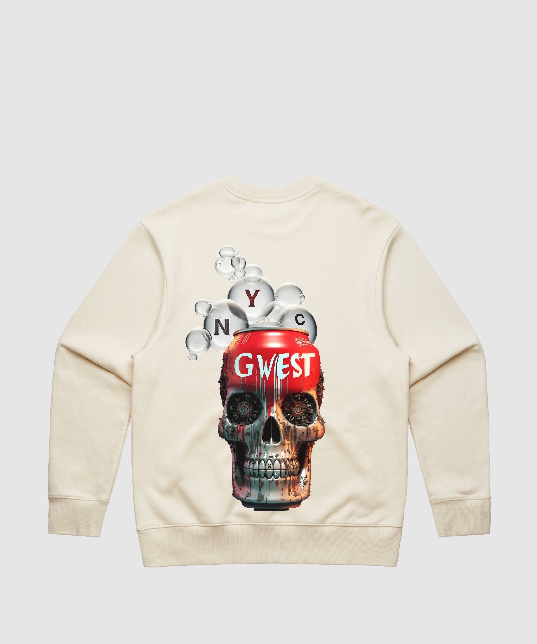 G WEST NYC COKE CAN HEAVY PREMIUM CREWNECK - 6 COLORS - G West