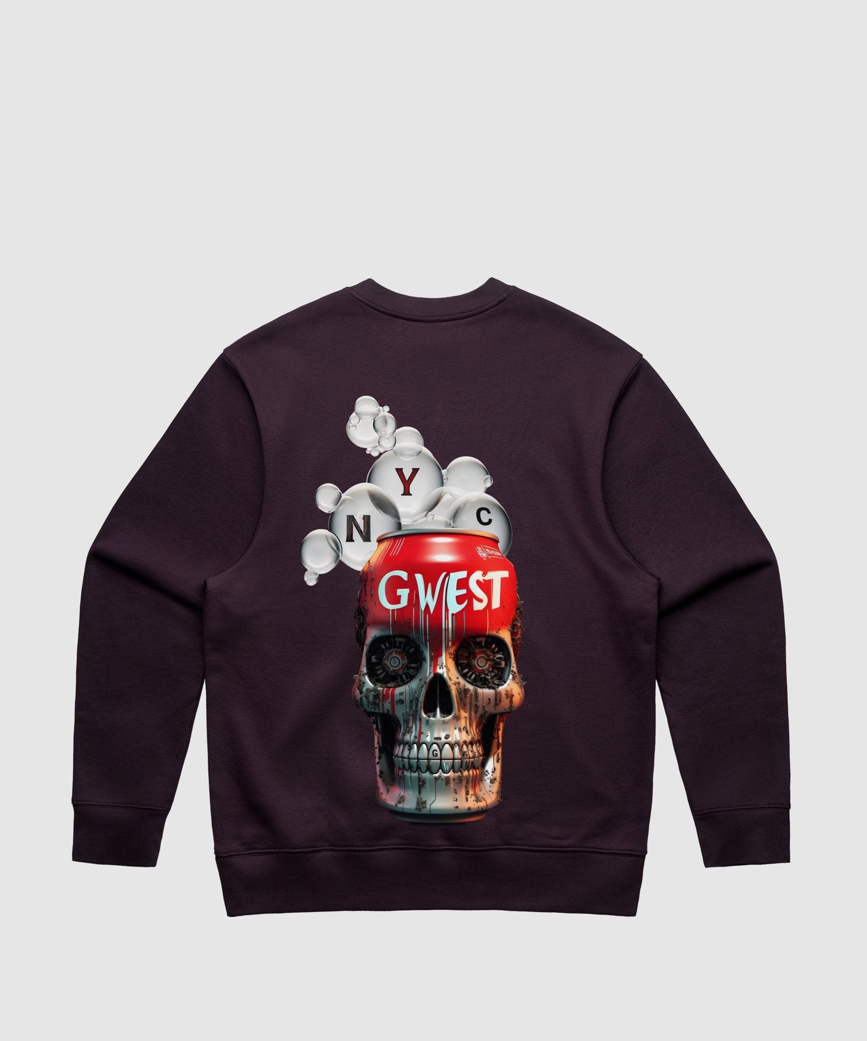 G WEST NYC COKE CAN HEAVY PREMIUM CREWNECK - 6 COLORS - G West