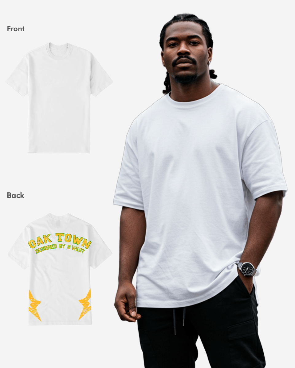 G West Oak Town White tee Big and Tall - G West