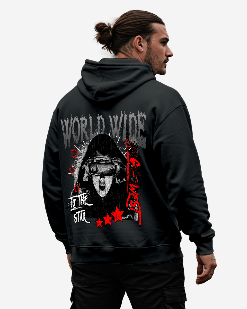 G WEST OLD WORLD WIDE STAR HOODIE Big and Tall - G West