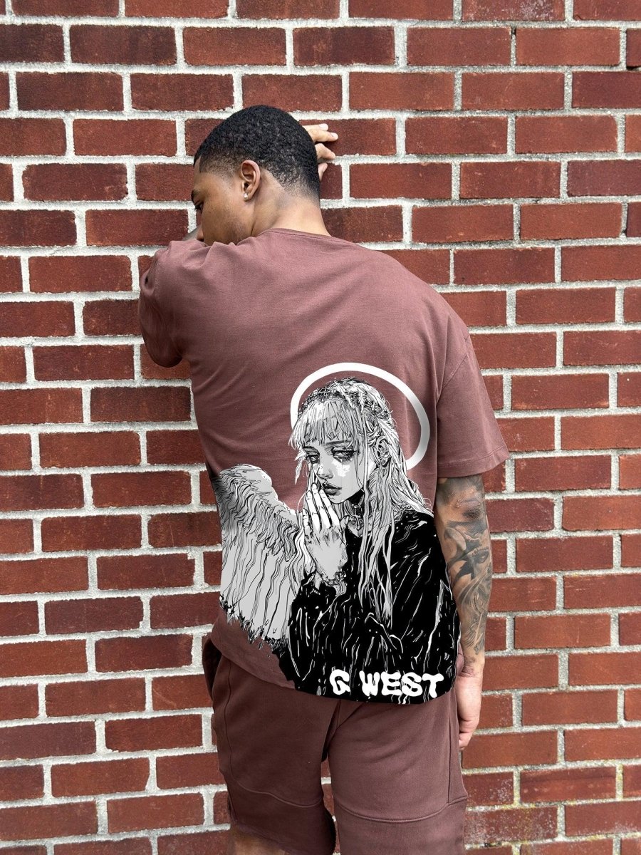 G West Oversized Angel Girl Tee - G West